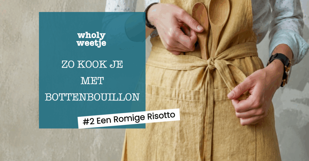 koken met bottenbouillon risotto