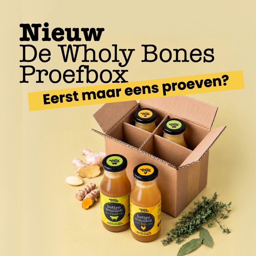 Wholy Bones proefbox-4x 250 ml-bottenbouillon